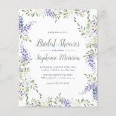 Papier Fête des mariées florale de l'aquarelle budgétaire (Devant)