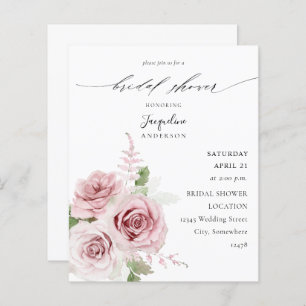 Papier Fête des mariées florale rose pâle