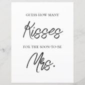 Papier Fête des mariées Game - Baisers pour la Mrs. (Devant)
