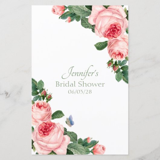 Papier Fête des mariées Game Devine Qui A Dit Blushing Ro (Dos)