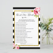 Papier Fête des mariées Game - et la mariée Wore... (Debout devant)