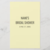 Papier Fête des mariées Games Fun Word Scramble Library C (Dos)