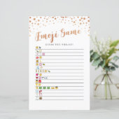 Papier Fête des mariées Games Guess Emoji Jeu Rose Gold (Debout devant)