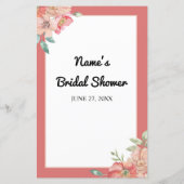 Papier Fête des mariées Games Plairait-Elle À Jouer Flora (Dos)