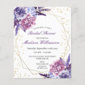 Papier Fête des mariées géométrique Budget Floral Or (Devant)