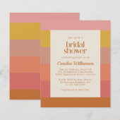 Papier Fête des mariées géométrique Budget Orange Chaud (Devant / Derrière)