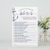 Papier Fête des mariées Jeu Ancre nautique (Debout devant)