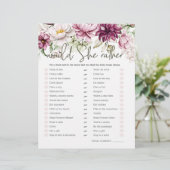 Papier Fête des mariées Jeu Elle Plairait Peonies Rose (Debout devant)