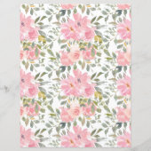 Papier Fête des mariées Jeu Elle Plutôt Blush Floral (Dos)