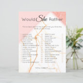 Papier Fête des mariées Jeu Elle Plutôt Marbre Moderne (Debout devant)