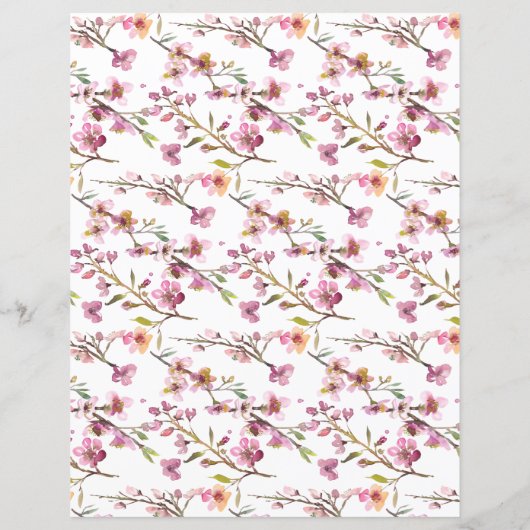 Papier Fête des mariées Jeu Elle Préférerait Cherry Bloss (Dos)