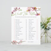 Papier Fête des mariées Jeu Elle Préférerait Cherry Bloss (Debout devant)