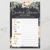 Papier Fête des mariées Jeu Emoji Pictionary Pastel Peach (Devant)