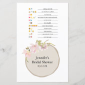 Papier Fête des mariées Jeu Emoji Pictionary Pink Blush (Dos)