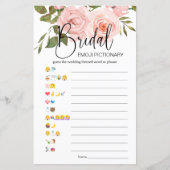 Papier Fête des mariées Jeu Emoji Pictionary Roses Rose (Devant)