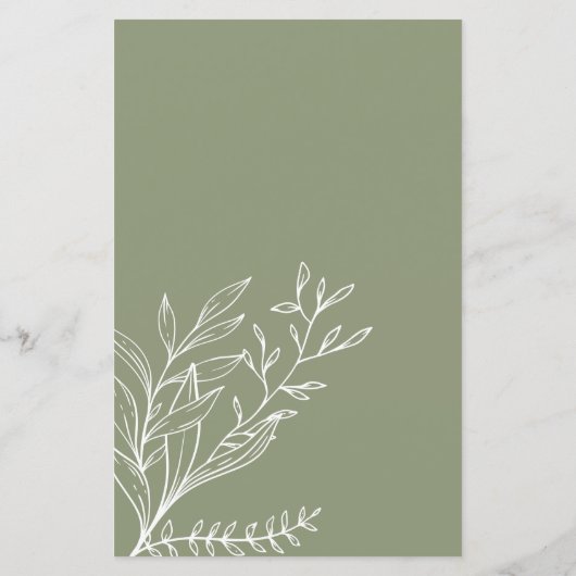 Papier Fête des mariées Jeu Emoji Pictionary Sage Green (Dos)