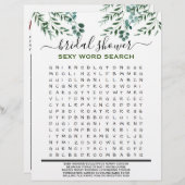 Papier Fête des mariées Jeu Eucalyptus 2 Côté (Devant / Derrière)