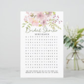Papier Fête des mariées Jeu Mot Recherche Rose Blush Magn (Debout devant)