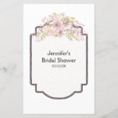 Papier Fête des mariées Jeu Mot Recherche Rose Blush Magn (Dos)