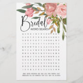 Papier Fête des mariées Jeu Mot Recherche Roses Roses Ros (Devant)