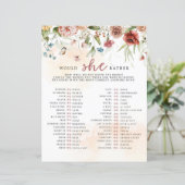 Papier Fête des mariées Jeu, Voudrait-Elle Plutôt (Debout devant)