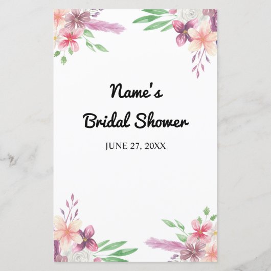 Papier Fête des mariées Jeux Il A Dit Qu'Elle A Dit Game (Dos)