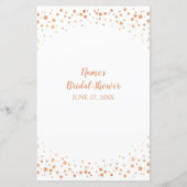 Papier Fête des mariées Jeux Il A Dit Qu'Elle A Dit Rose  (Dos)