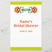 Papier Fête des mariées Jeux Word Scramble Jeu Fiesta (Dos)