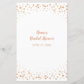 Papier Fête des mariées Jeux Word Scramble Rose Gold Jeu (Dos)