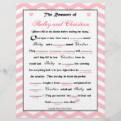 Papier Fête des mariées Mariage Libs Jeu (Devant)