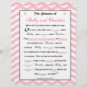 Papier Fête des mariées Mariage Libs Jeu (Devant / Derrière)