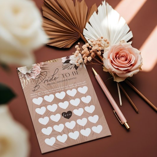 Papier Fête des mariées mariée à être Bingo Chic Boho Flo