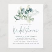 Papier Fête des mariées moderne chic Eucalyptus verdure (Devant)