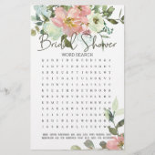 Papier Fête des mariées Mot de jeu Recherche d'oeillet Fl (Devant)