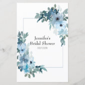 Papier Fête des mariées Mot de jeu Recherche Pastel Blue  (Dos)