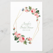 Papier Fête des mariées Mot de jeu Recherche Rose de roug (Dos)