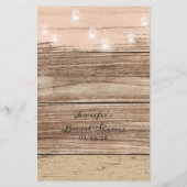 Papier Fête des mariées Mot de jeu Recherche Rustique Lan (Dos)