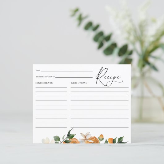 Papier Fête des mariées Orange Blossoms Recette (Debout devant)