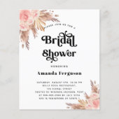 Papier Fête des mariées pampas blush rose budget invitati (Devant)