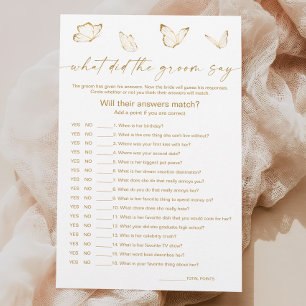 Papier Fête des mariées Papillon Qu'est-ce que Groom a di