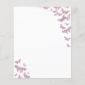 Papier Fête des mariées papillon violet dont le jeu de mé (Dos)