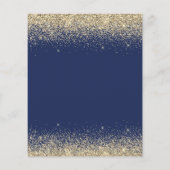 Papier Fête des mariées Parties scintillant Marine Blue G (Dos)