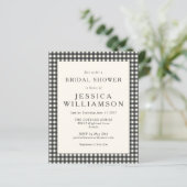 Papier Fête des mariées Plaid Vintage noir blanc (Debout devant)