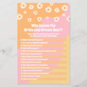 Papier Fête des mariées Qui Connaît Le Meilleur Jeu De Ma (Devant)