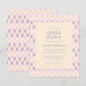 Papier Fête des mariées rétro rose violet Super budget (Devant / Derrière)