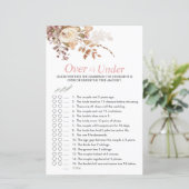 Papier Fête des mariées rose Boho sur ou sous le jeu (Debout devant)
