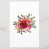 Papier Fête des mariées Rose de Bourgogne (Dos)