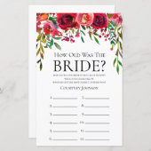 Papier Fête des mariées Rose de Bourgogne (Devant / Derrière)