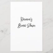 Papier Fête des mariées rose Jeu de rugissement de mot (Dos)