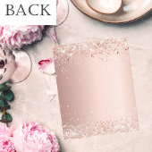 Papier Fête des mariées rose or blanc robe invitation